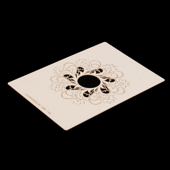 Чипборд из картона "Цветущая рамка" (2) 12х12 см