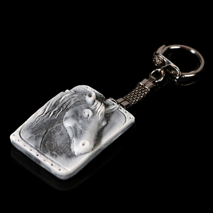 Брелок "Барельеф голова лошади" 4 см