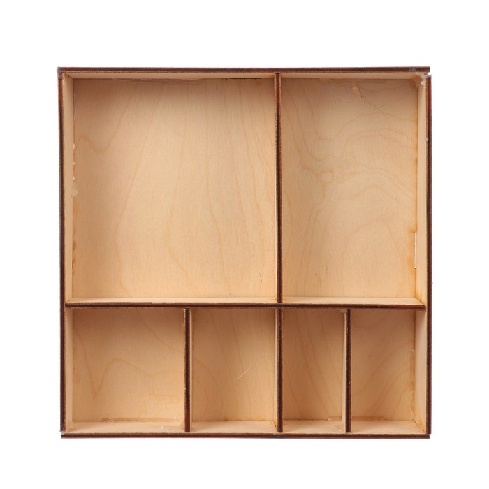 Бокс из фанеры для декора "ШадоуБокс" (12) 20х20 см (набор 9 деталей)