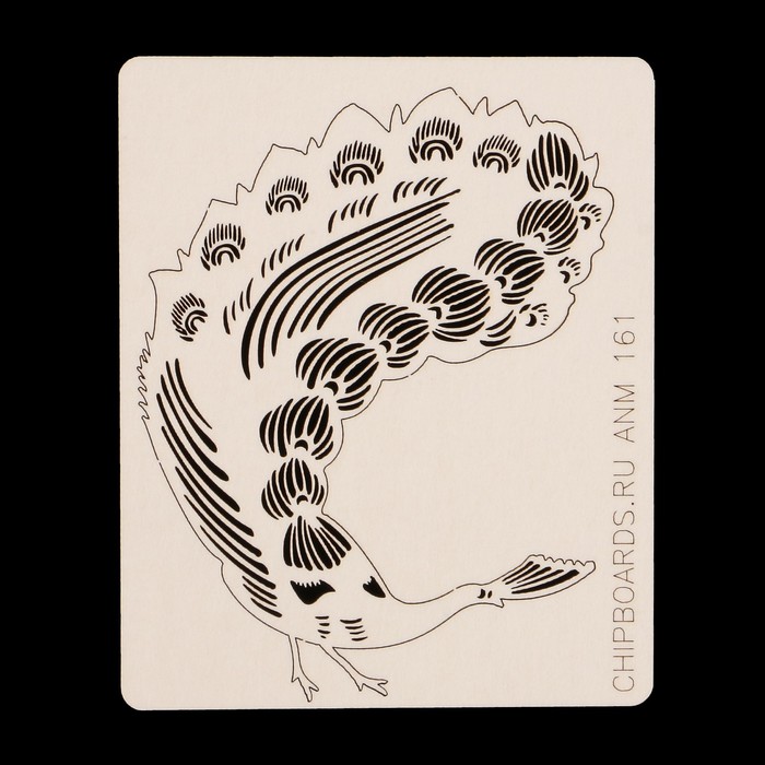 Чипборд из картона "Спой, птичка" 6,5х8 см