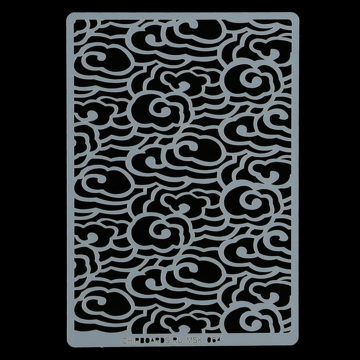 Трафарет пластик "Высокая облачность" 12х18 см