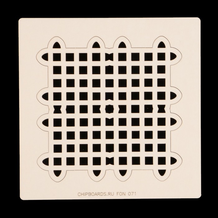 Чипборд из картона "Восточный узор" (3) 12х12 см