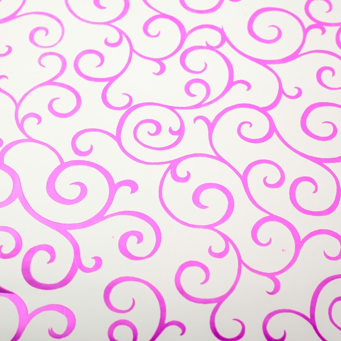 Плёнка металлизированная "Завитки", 0,5 х 20 м