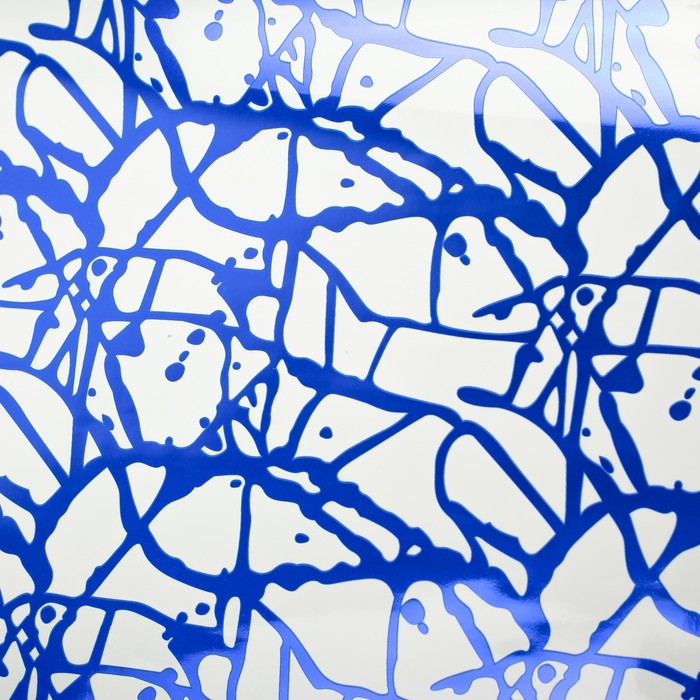 Плёнка металлизированная "Экспрессия", синий, 0,5 х 20 м