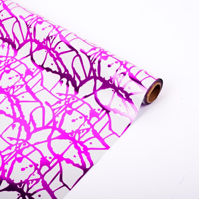 Плёнка металлизированная "Экспрессия", сиреневый, 0,5 х 20 м