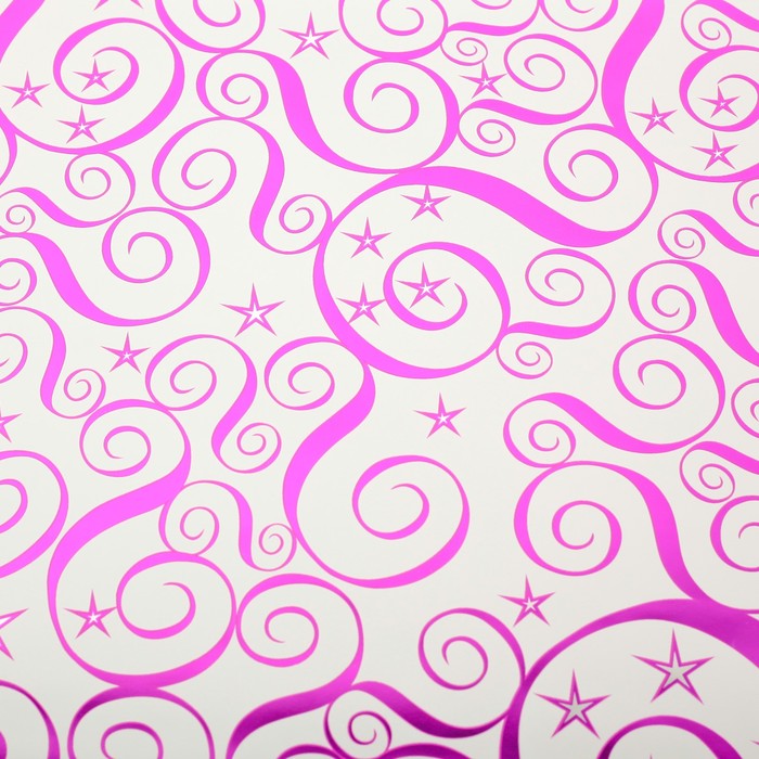 Плёнка металлизированная "Вдохновение", сиреневый, 0,5 х 20 м