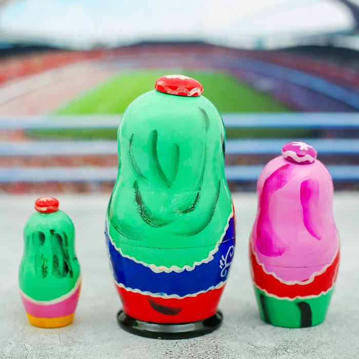 Матрешка 3 кукольная "Казань" 11 см