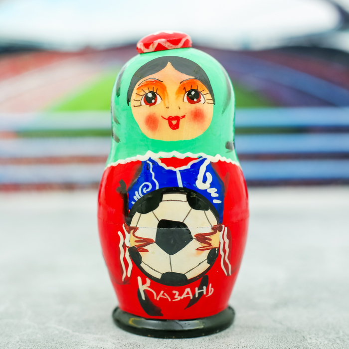 Матрешка 3 кукольная "Казань" 11 см