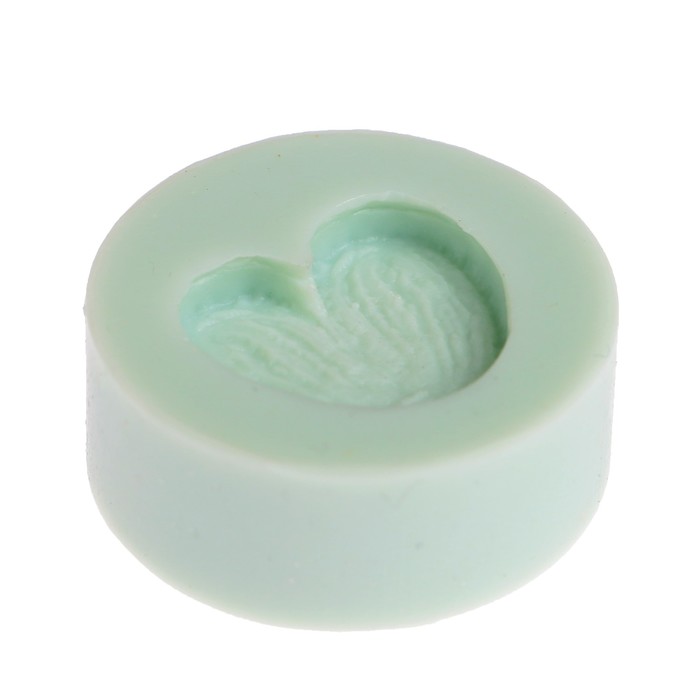 Молд силикон для полимерной глины "Сердце с текстурой" 2х1,8 см