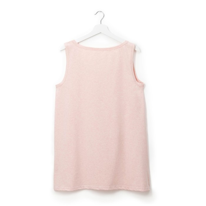 Майка удлиненная женская KAFTAN "Fox" пудра, р-р 42-44, 100% хлопок