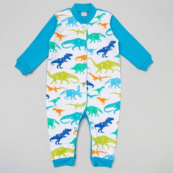 Комбинезон детский с длинным рукавом, рост 86, цвет разноцветный кб045(86)г2_М