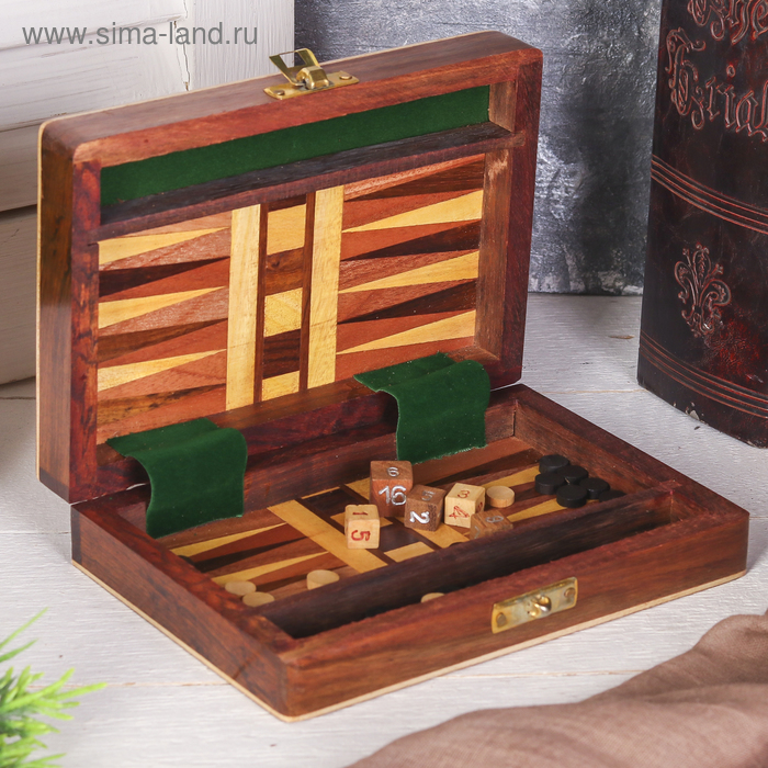 

Нарды раскладные дерево 17x12x3.5 см