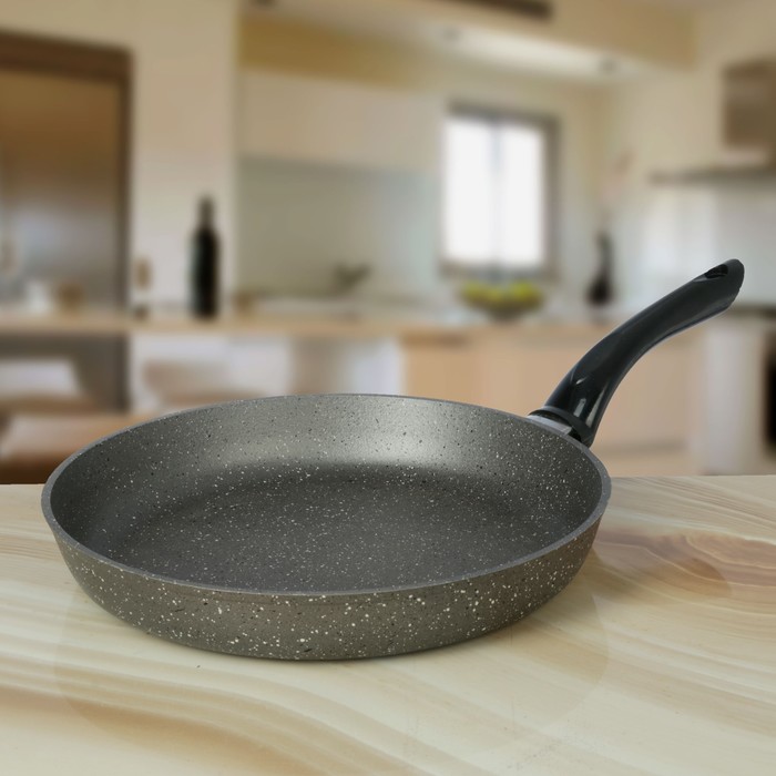 Сковорода 28 см "Гранит", мелкая, без крышки