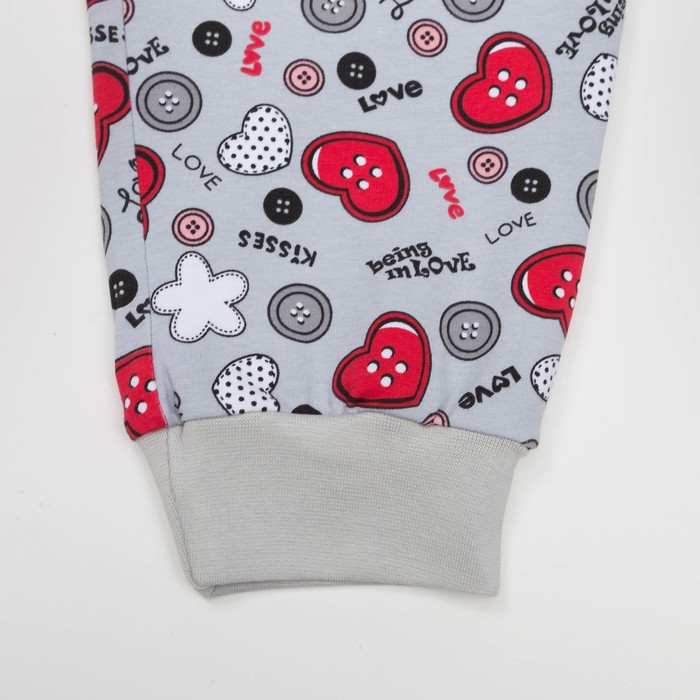 Комплект для девочки (футболка+бриджи), рост 122 см, цвет красный(набивка) Л940-3922