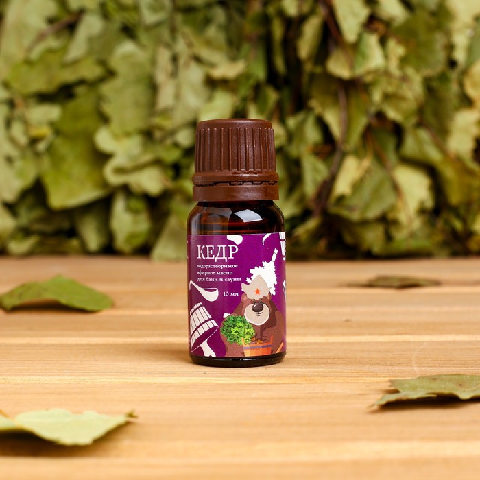 Эфирное масло "Кедр", флакон-капельница, 10 мл