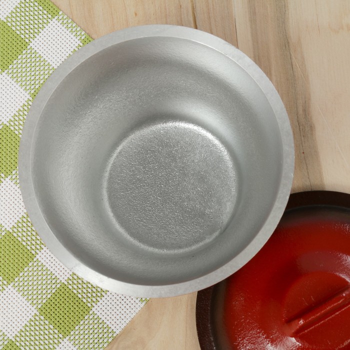 Горшок 750 мл "Славянская печь", порционный, с эмалированной крышкой