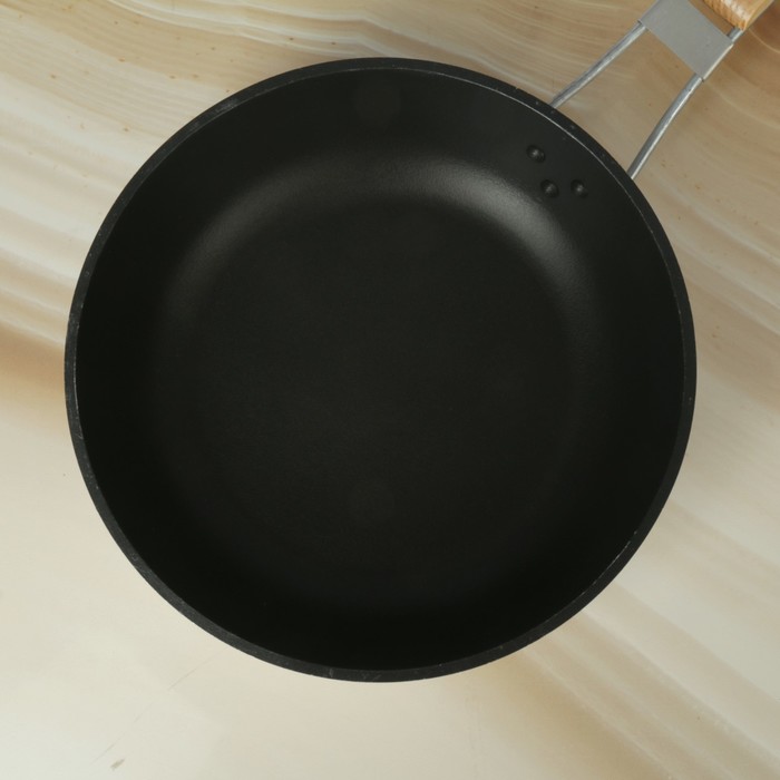 Сковорода 24 см "Туризм", глубокая, с откидной ручкой, антипригарное покрытие