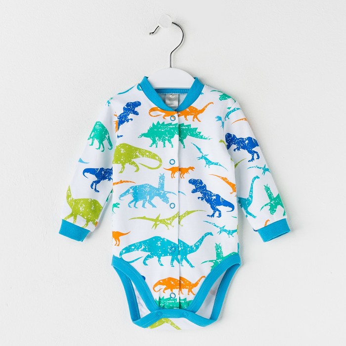 Боди детский с днинным рукавом, рост 68, цвет разноцветный б045(68)г1_М