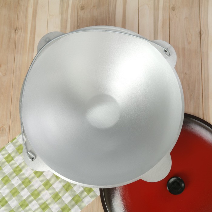 Казан татарский 12 л "Туризм", с эмалированной крышкой