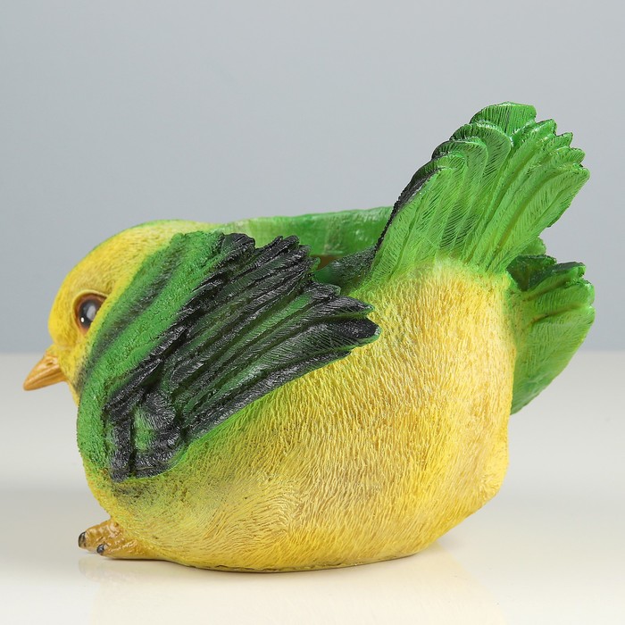 Фигурное кашпо "Зяблик" 17х22см