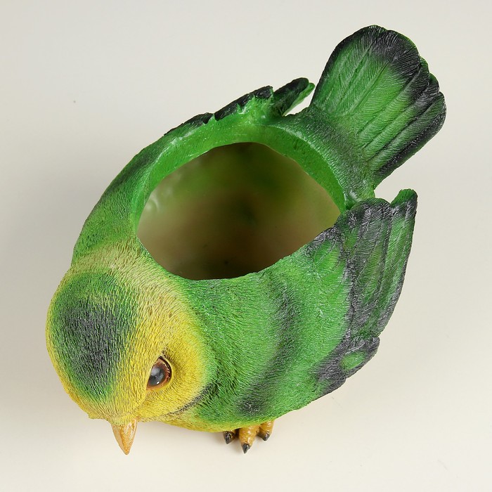 Фигурное кашпо "Зяблик" 17х22см