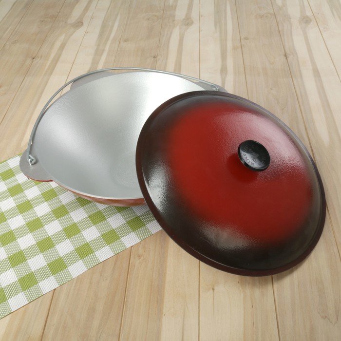 Казан татарский 4 л "Туризм", с эмалированной крышкой