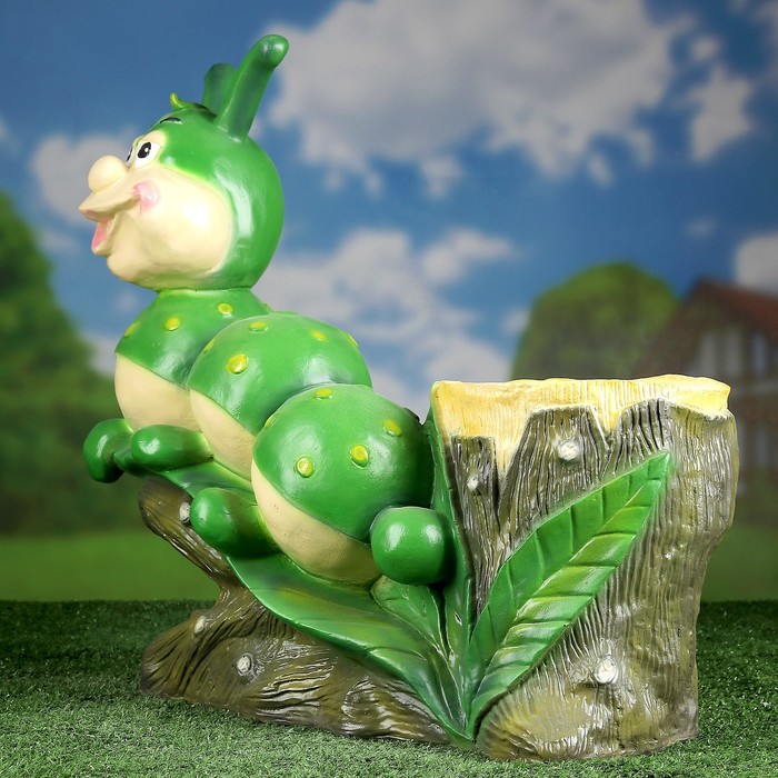 Фигурное кашпо "Гусеница" 55х50см