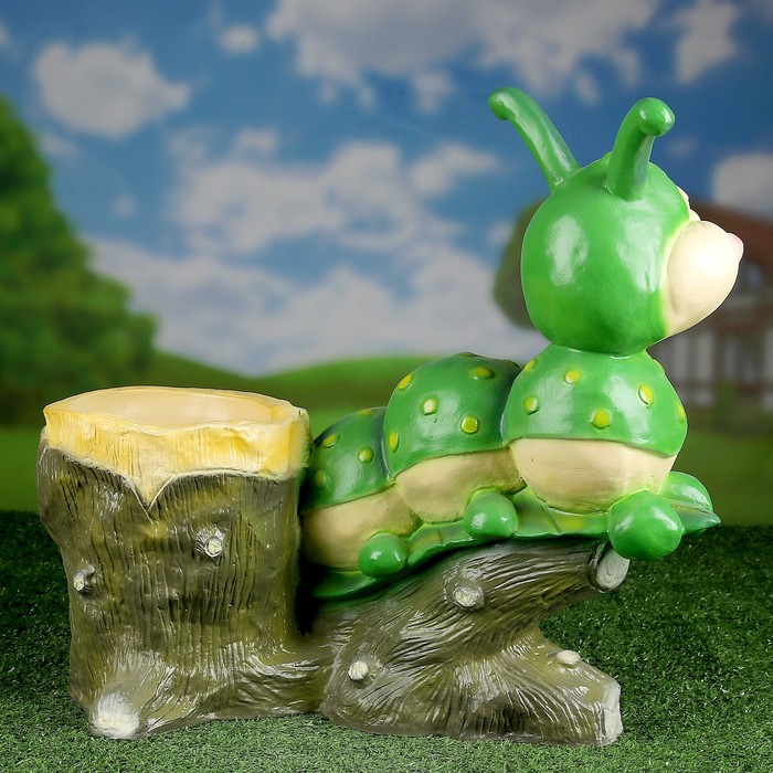 Фигурное кашпо "Гусеница" 55х50см