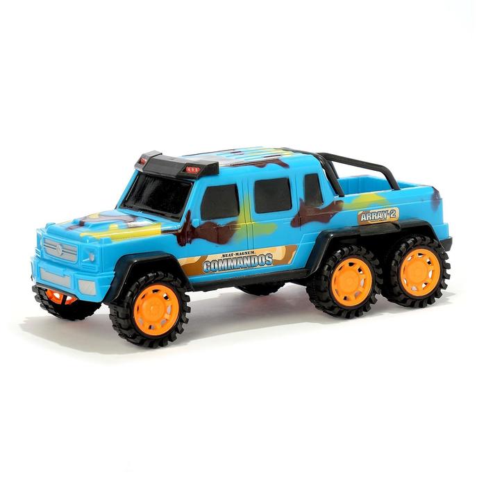 Джип инерционный "Гелик 6х6", цвета МИКС