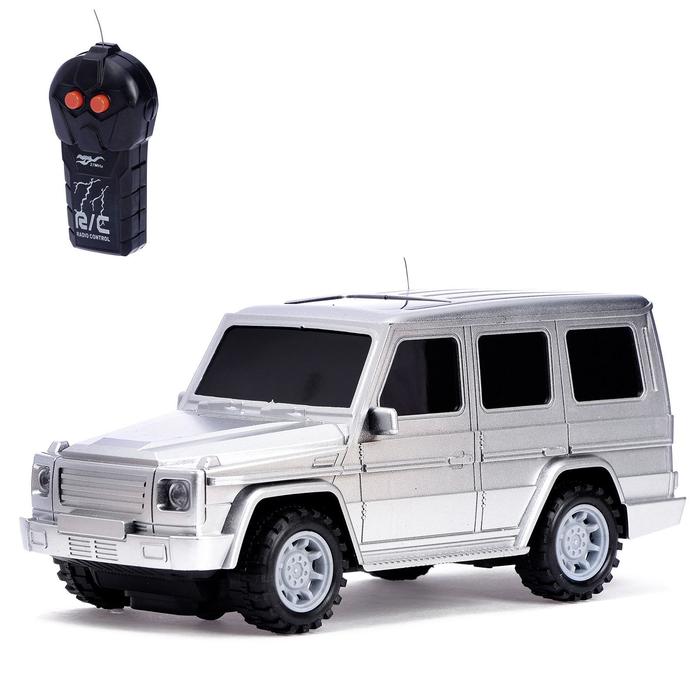 Джип радиоуправляемый "Гелик", работает от батареек, цвета МИКС