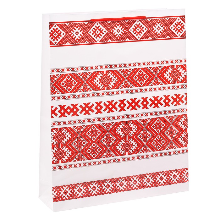 Пакет ламинированный вертикальный «Вышивка», L 31 × 40 × 9 см