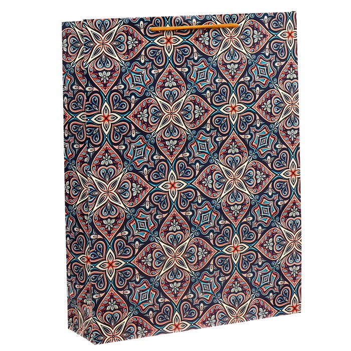 Пакет ламинированный вертикальный «Узоры», L 31 × 40 × 9 см