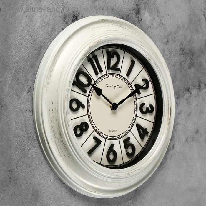 фото Часы настенные, серия: интерьер, "вектор", d-40 см