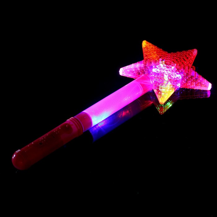 Палочка световая "Звезда", цвет розовый