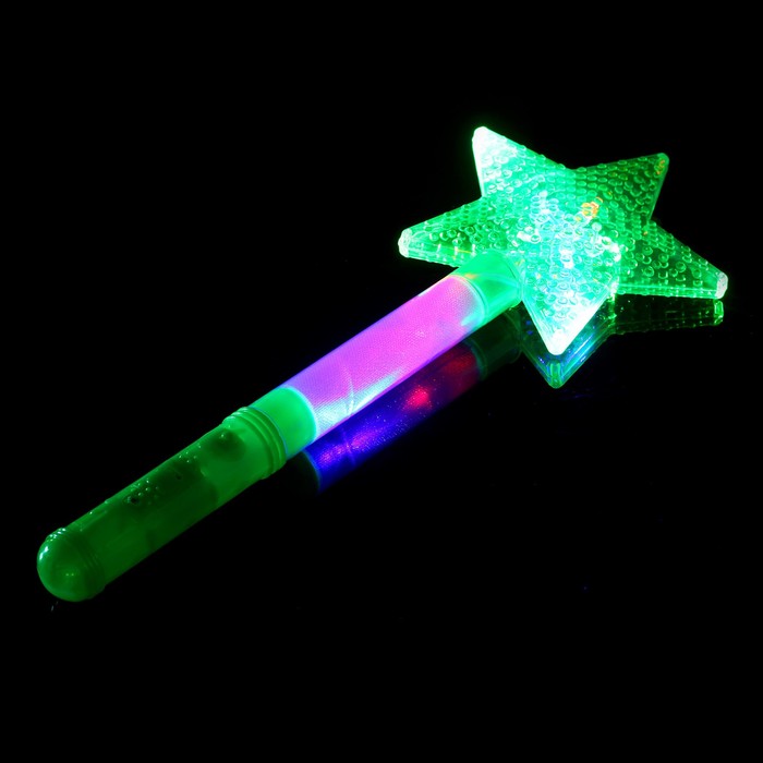Палочка световая "Звезда", цвет зеленый