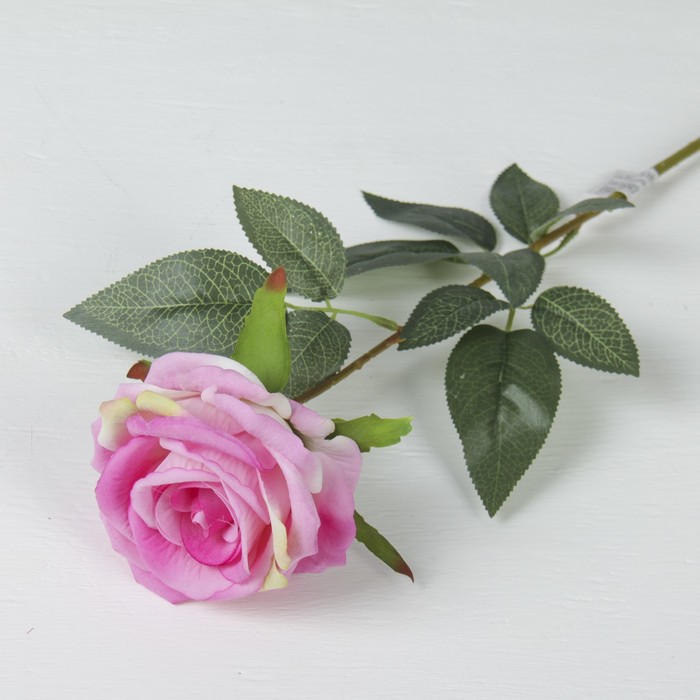 Цветы искусственные "Роза Ариозо" 9*70 см розовый