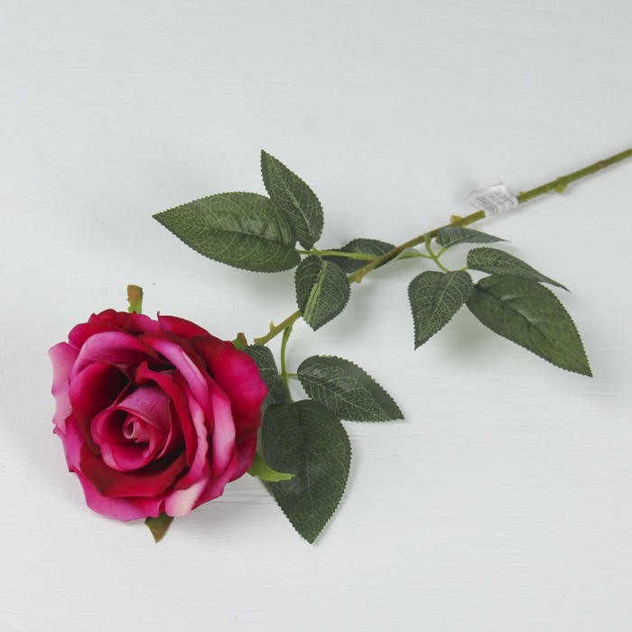 Цветы искусственные "Роза Ариозо" 9*70 см малиновый