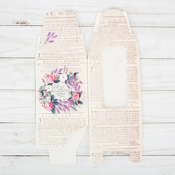 Складная коробка под один капкейк «Что пожелает сердце», 9 х 9 х 11 см