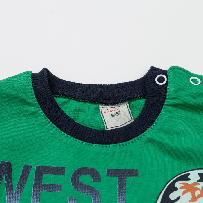 Комплект для мальчика, рост 74 см, цвет зелёный 760_М