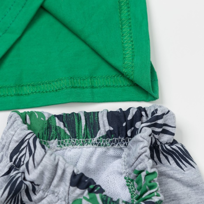 Комплект для мальчика, рост 74 см, цвет зелёный 760_М