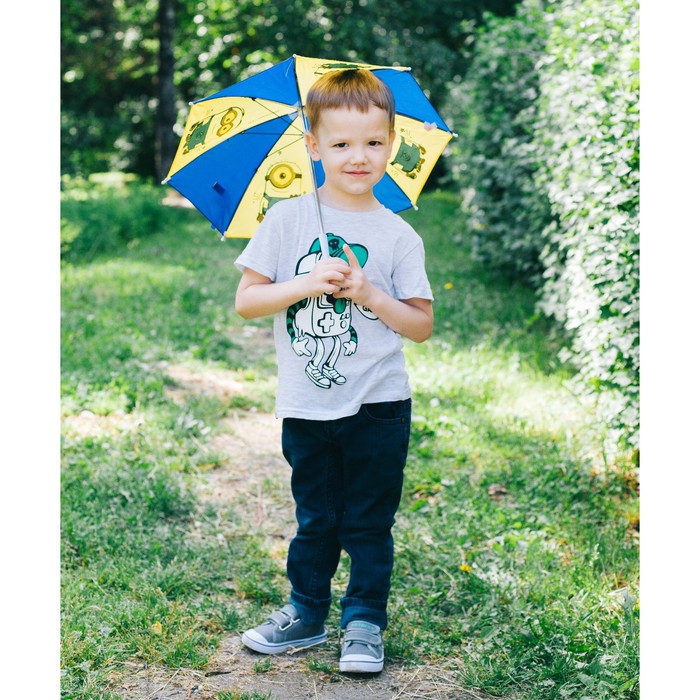 Зонт детский "Миньоны", Гадкий Я , 8 спиц d=52 см