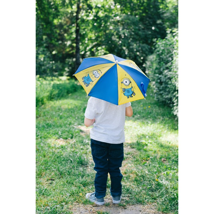 Зонт детский "Миньоны", Гадкий Я , 8 спиц d=52 см