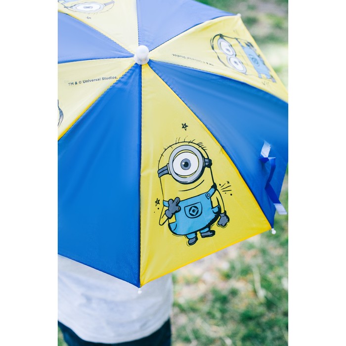 Зонт детский "Миньоны", Гадкий Я , 8 спиц d=52 см