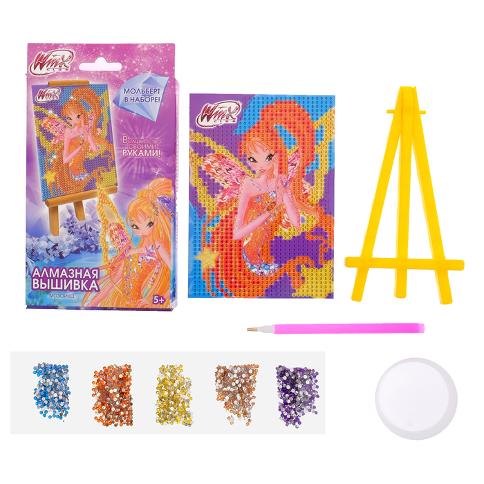 Мозаика алмазная для детей Феи ВИНКС: Стелла