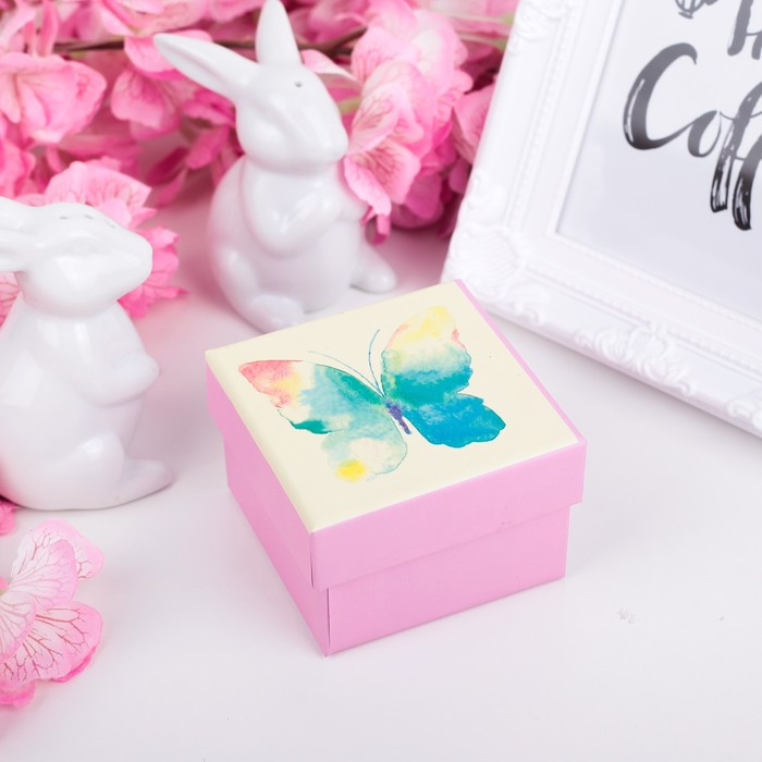 Коробка подарочная 7,5 х 7,5 х 5 см МИКС