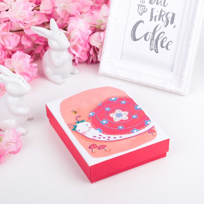 Коробка подарочная 12 х 14 х 3,5 см