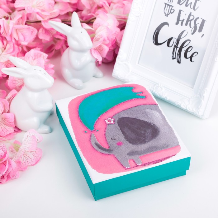 Коробка подарочная 12 х 14 х 3,5 см