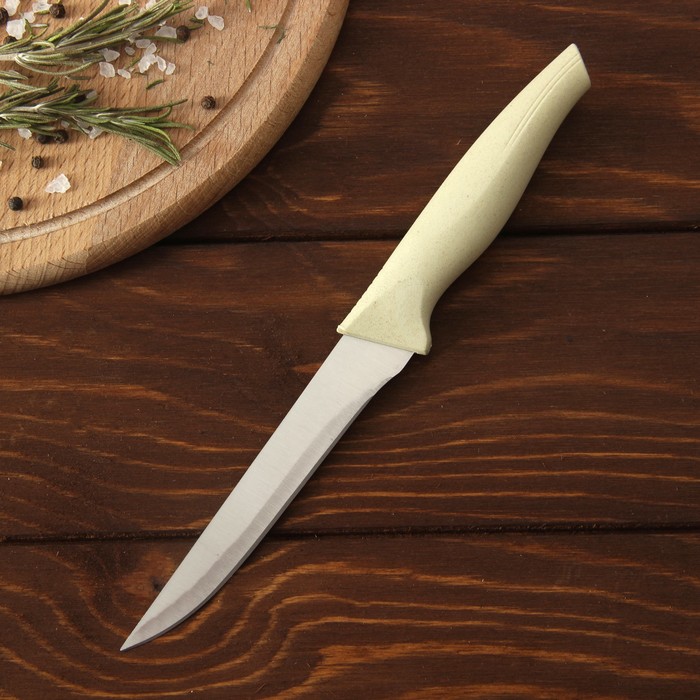 Нож "Суфле", лезвие 12 см, цвет бежевый