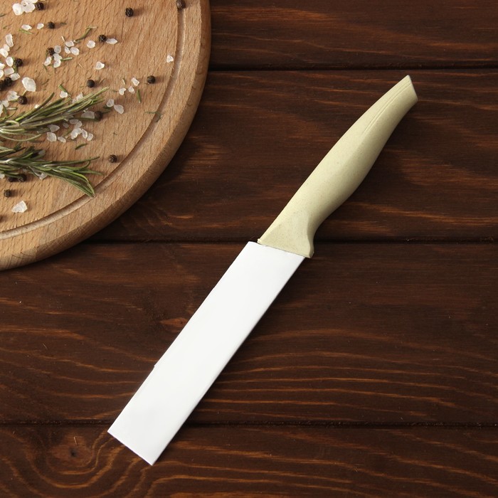 Нож "Суфле", лезвие 12 см, цвет бежевый