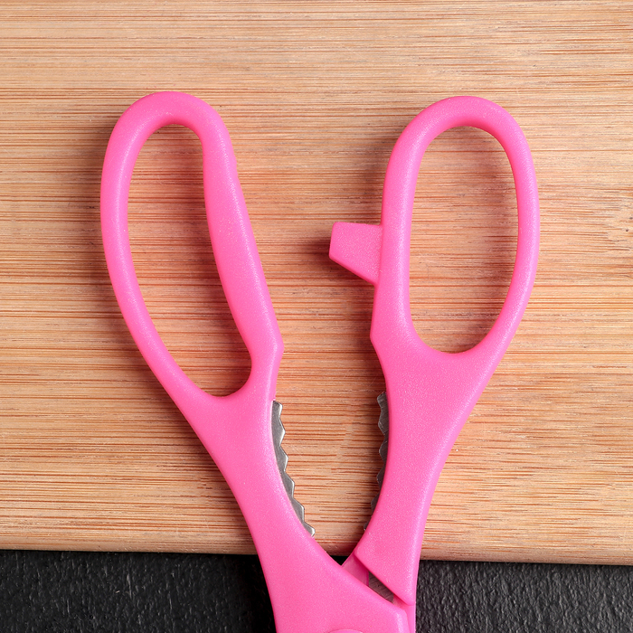 Набор кухонный, 6 предметов: 5 ножей 8,5/12/12/19,7/19 см, ножницы, цвет зеленый